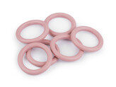 Dřevěný barevný kroužek vnější Ø58 mm - 10 ks - 4 pudrová
