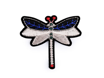 Nažehlovačka vážka - 10 ks - 2 modrá