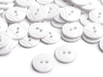 Knoflík velikost 24" - 500 ks - (101) bílá