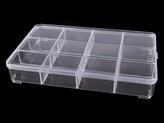 Plastový box / zásobník 15x23x3,4 cm - 1 ks - transparent