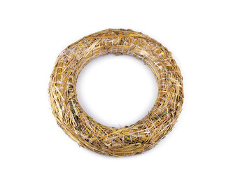 Slaměný věnec Ø35 cm - 1 ks - přírodní