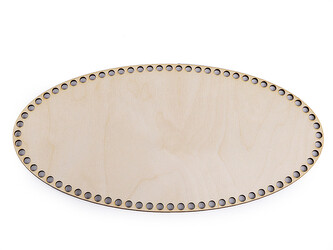 Dno na pletení / výrobu košíků 15x30 cm - 1 ks - přírodní sv.