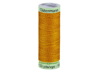 Polyesterové nitě Gütermann Jeans návin 30 m - 1 ks - 412 hořčicová tmavá