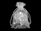 Dárkový pytlík 10x15 cm organza - 10 ks - 11 bílá