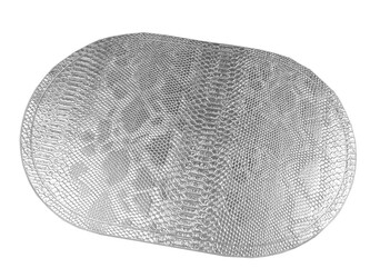 Metalické prostírání 30x45 cm - 2 ks - 1 stříbrná