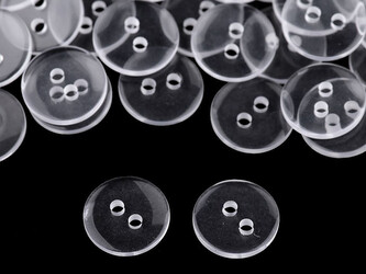 Knoflík velikost 18" - 1000 ks - 1 transparent