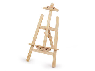 Dřevěný stolní stojan malířský a dekorační - 1 ks - přírodní sv.