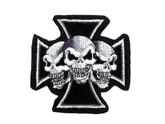 Nažehlovačka lebka - 10 ks - 1 viz foto