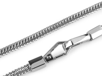 Řetízek na kabelky s karabinou délka 120 cm - 1 ks - 3 nikl