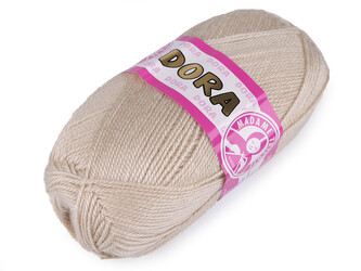 Pletací příze Dora 100 g - 1 ks - 1 (078) béžová světlá