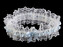 Svatební podvazek krajkový - 1 ks - 4 (4,5 cm) Off White