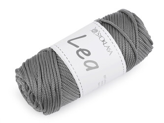 Pletací a háčkovací příze macrame Lea Ø3 mm 90 g - 1 ks - 9 šedá světlá