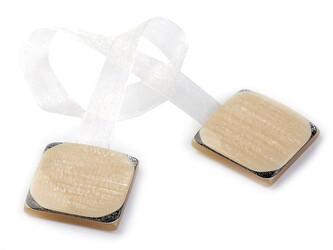 Magnetická spona na závěsy - 1 ks - 2 krémová