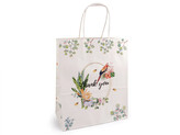 Dárková taška Thank you - 12 ks - 2 krémová nejsvět. papoušek