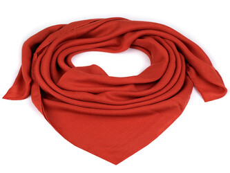 Šátek jednobarevný 90x90 cm - 1 ks - 5 oranžová okrová