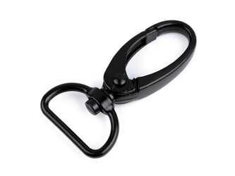 Kovová karabina s obrtlíkem průvlek 20 mm - 100 ks - 6 černý lak