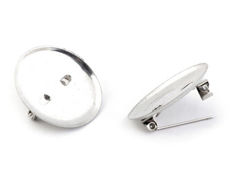 Brožový můstek Ø23 mm - 1000 ks - platina
