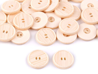 Knoflík velikost 32", 40", 44" podlouhlé dírky - 50 ks - 1 (32") béžová světlá