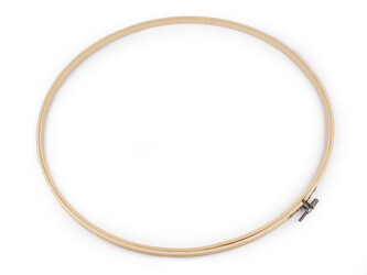Vyšívací kruh bambusový, extra velký Ø33; 35,5; 40 cm - 1 ks - 3 (Ø40 cm) bambus světlý