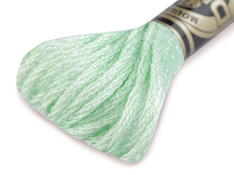 Vyšívací příze DMC Mouliné Light Effects - 1 ks - E966 Patina Green