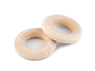 Dřevěný kroužek vnější Ø24 mm - 50 ks - přírodní sv.