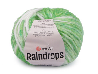Pletací příze Raindrops 50 g - 1 ks - 5 (2912) zelená sv.