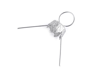 Očka na baňky / záponky s kaplíkem - 100 ks - 1 stříbrná