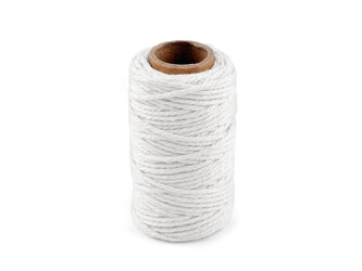 Bavlněná šňůra Ø2 mm - 24 ks - 1 bílá přírodní