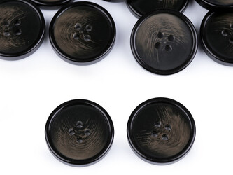 Knoflík s jemnou patinou velikost 24", 32", 36", 40" - 20 ks - 20 (40") béžová