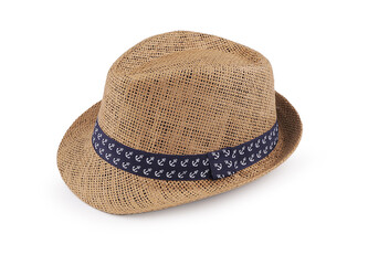 Dětský letní klobouk / slamák - 1 ks - 13 (52 cm) hnědá přírodní