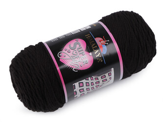 Pletací příze Super Soft Yarn 200 g - 1 ks - 9 (80808) černá