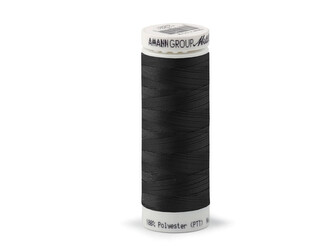 Polyesterové elastické nitě Seraflex Mettler návin 130 m - 5 ks - 4000 černá