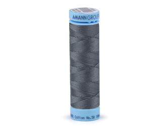 Bavlněné nitě 100 m Etiketní č.50 Triana Amann - 5 ks - 0342 Steel Gray