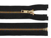 Kovový zip No 5 délka 65 cm - 1 ks - 322 černá