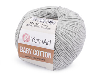 Pletací příze Baby Cotton 50 g - 1 ks - 25 (451) šedá nejsvětlější