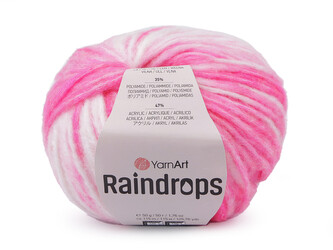Pletací příze Raindrops 50 g - 1 ks - 2 (2915) pink