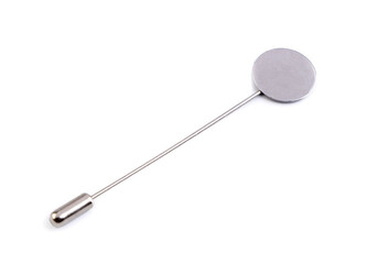 Ozdobný špendlík - polotovar s ploškou - 10 ks - 1 platina