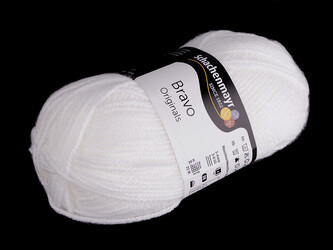 Pletací příze Bravo 50 g - 1 ks - 8224 bílá