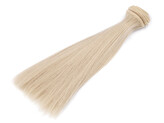 Paruka / vlasy pro panenky 20 cm - 1 ks - 8 blond světlá