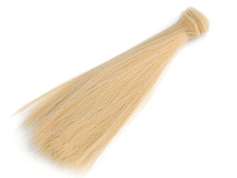 Paruka / vlasy pro panenky 20 cm - 1 ks - 1 blond