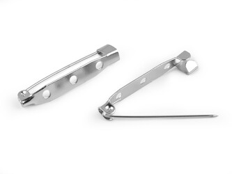 Brožový můstek 5x34 mm - 50 ks - platina