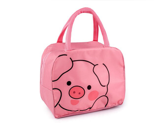 Termotaška svačinová 22x18 cm - 1 ks - 7 růžová střední