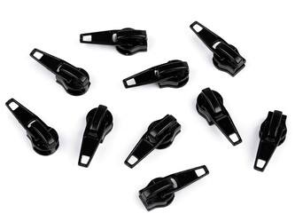 Jezdec ke spirálovým zipům No 5 typu POL - 100 ks - 332 černá Jezdec ke spirálovým zipům No 5 typu POL - 100 ks - 332 černá