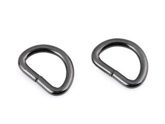 Polokroužek šíře 15 mm - 100 ks - 3 nikl černý