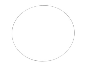 Kovový kruh Ø60 cm lakovaný - 1 ks - 2 stříbrná