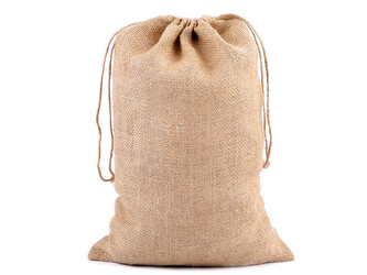 Dárkový pytlík 25x38 cm jutový - 2 ks - režná přírodní
