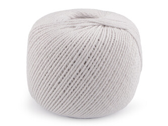 Bavlněná příze macrame Ø2 mm rozčesávací - 1 ks - 1 bílá přírodní