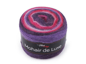 Pletací příze Mohair de Luxe 150 g - 1 ks - 2 (7404) fialová