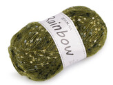 Pletací příze mohérová Rainbow 100 g - 1 ks - 9 (33-5) zelená
