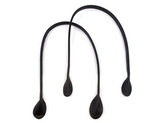 Koženková ucha na tašky délka 60 cm - 2 ks - 6 černá